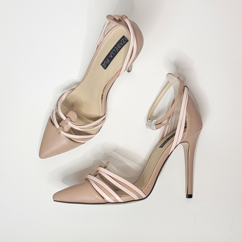 Izabella Rue | Phoebe pointy toe anklestrap heels Size 8.5